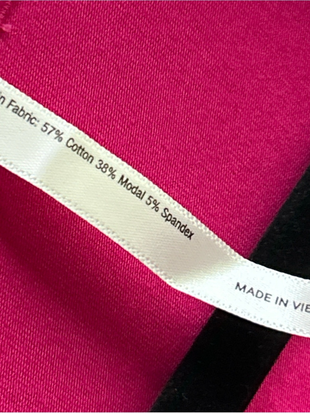 Soma Hot Pink Long-Sleeve Pajama Top with White Piping - Picture 9 of 10